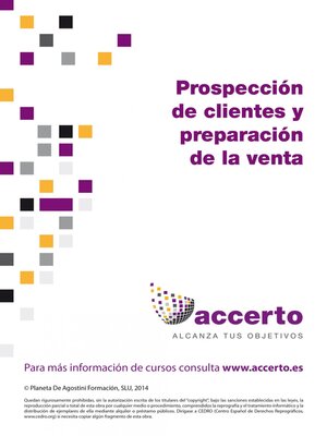 cover image of Prospección de clientes y preparación de la venta